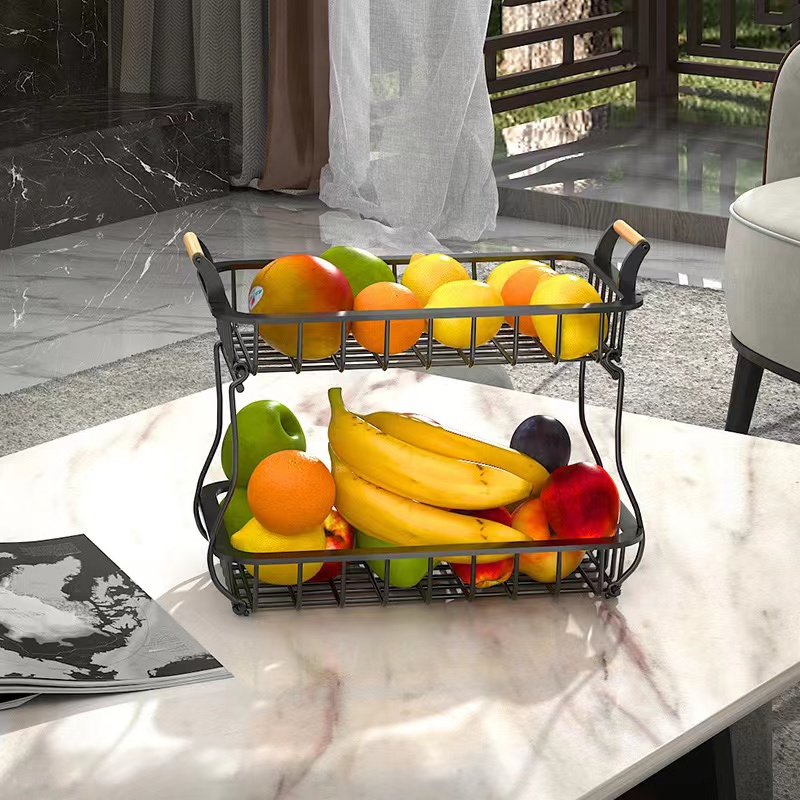 Is the handle design of the fruit basket ergonomic?
